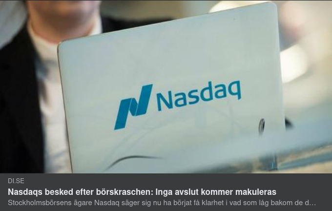 Förtroendeskapande Nasdaq