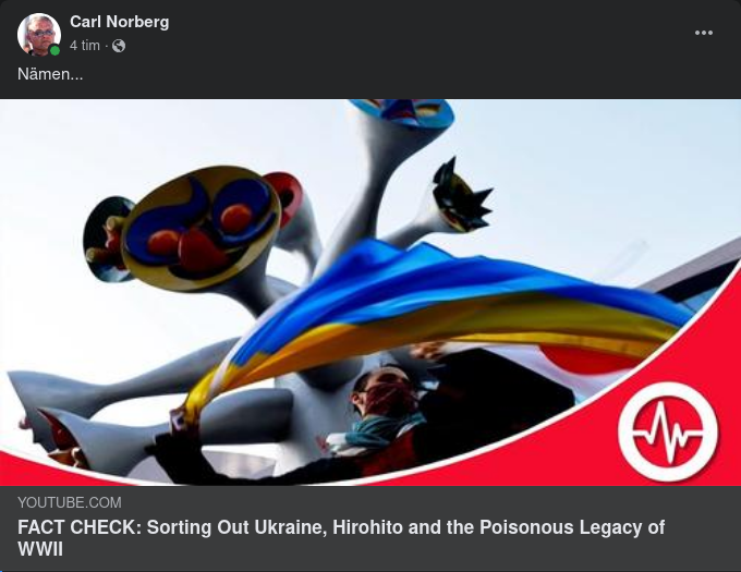 Ukraina Ser Hirohito Som Fascist