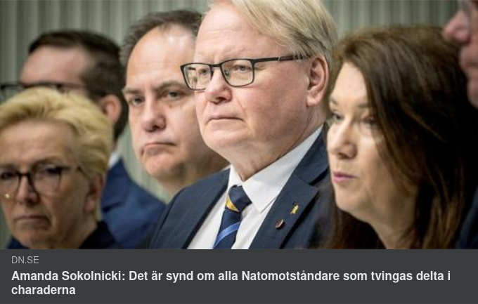 Sympati För Natomotståndare I DN
