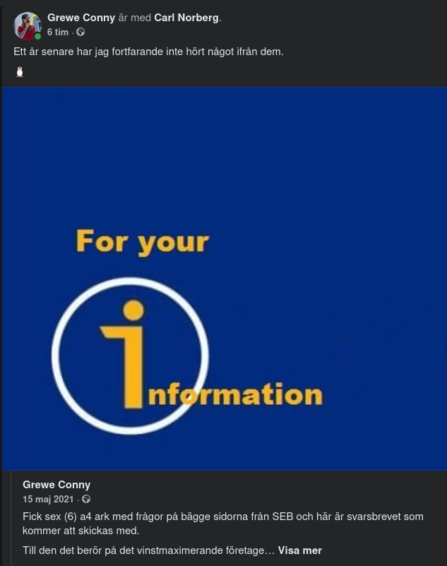 Brev Till SEB Från CG