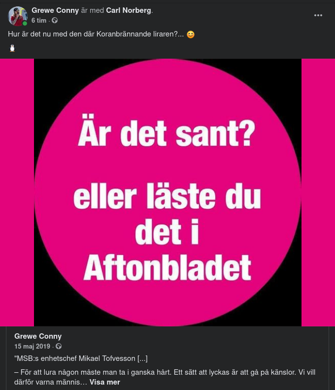 Koranbränning & MSB Varnar För Hur Det Görs