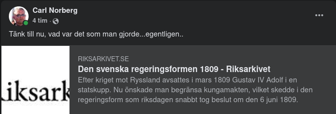 Den Svenska Regeringsformen 1809