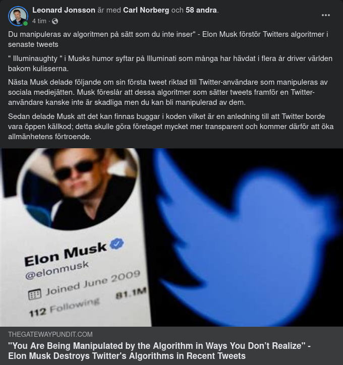 Musk & Algoritmmanipulering