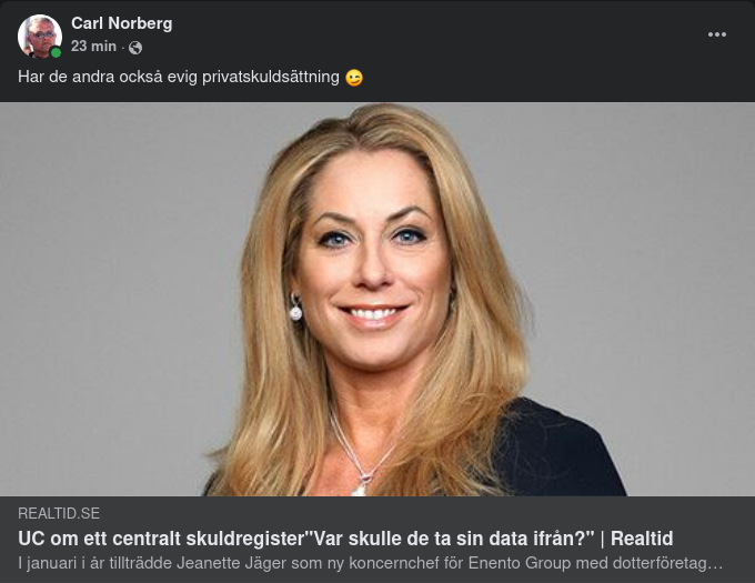 Evig Privat Skuldsättning?