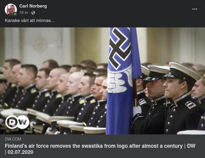 Finsk Hakkorsflaggsrensning