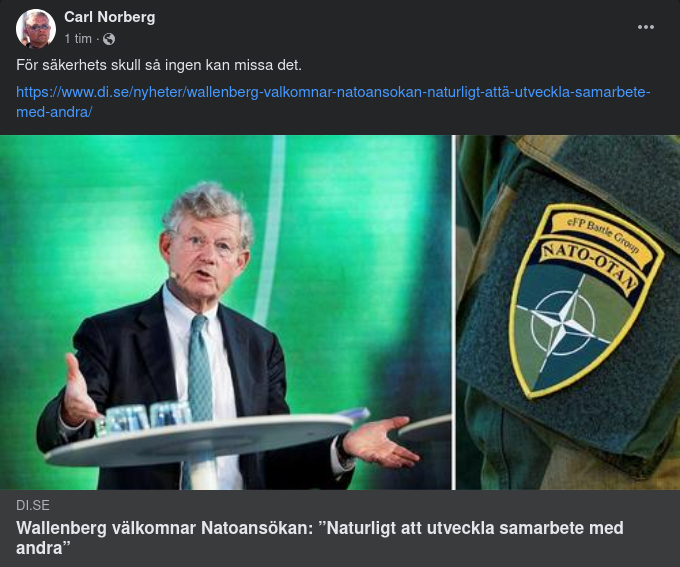 Nato-Välkomnande Wallenberg