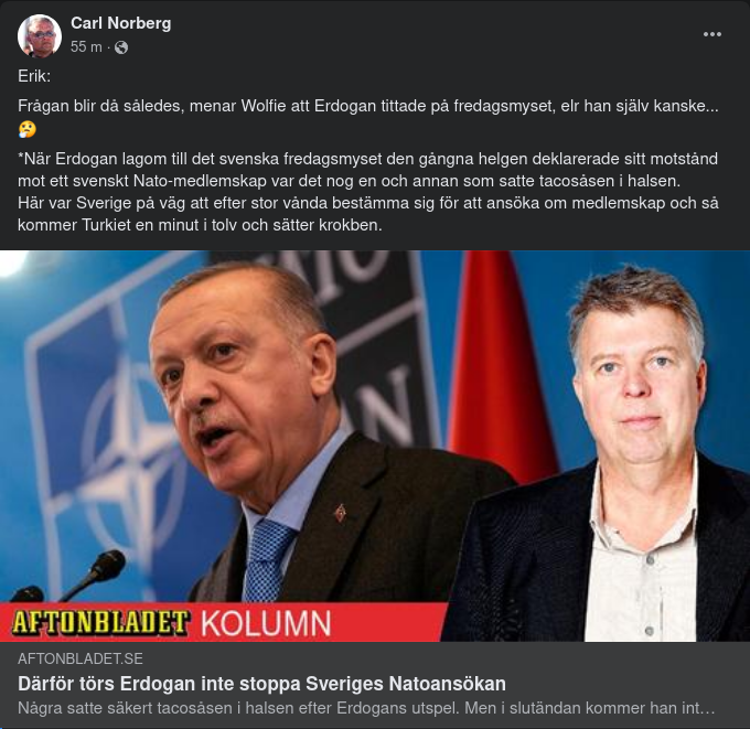 Woffie, Erdogan & Det Svenska Fredagsmyset