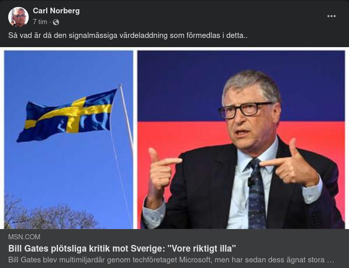 Gates Oroad För Minskad Svensk Ekonomisk Generositet
