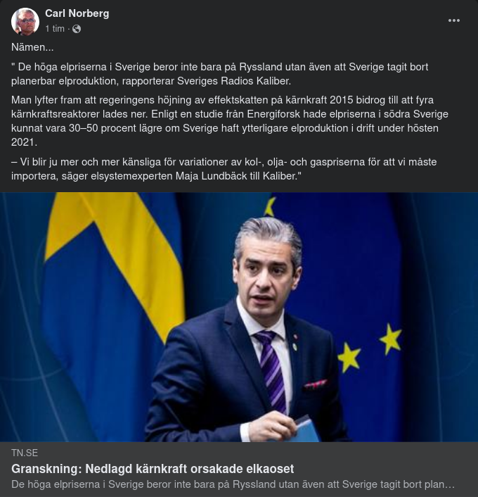 Elpriset Inte Bara Rysslands Fel