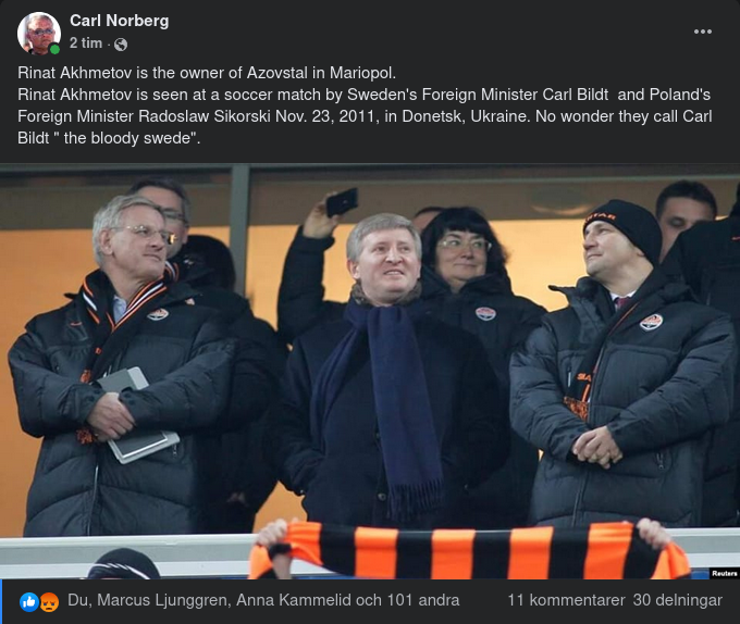 Bildsköne Kalle & Azovstals Ägare Rinat Akhmetov