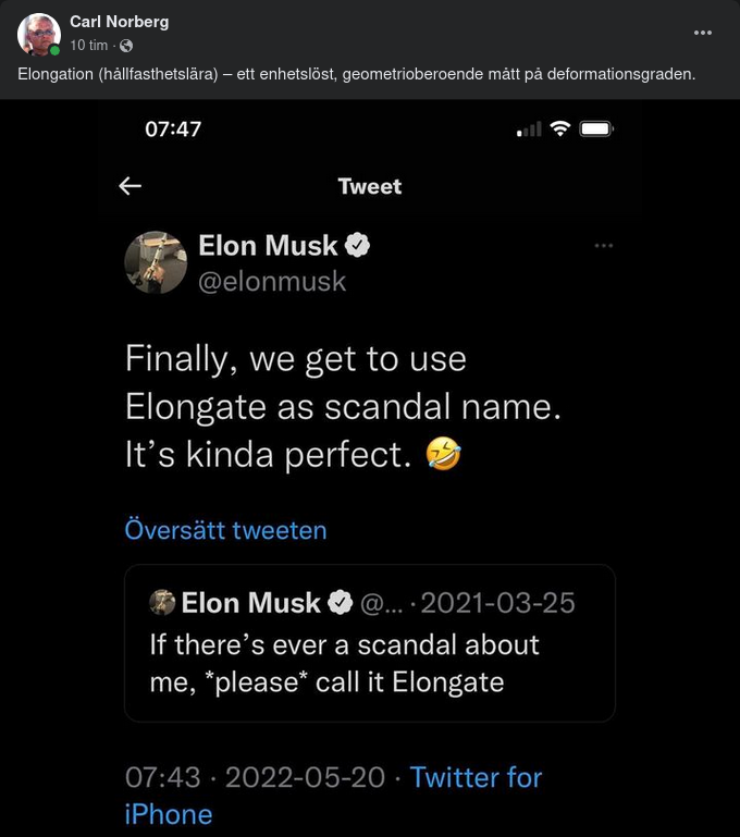 Elongation - Elongate