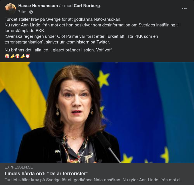 Linde Om Sverige & PKK