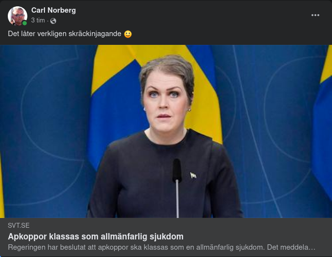 Skräckinjagande Apkoppor...