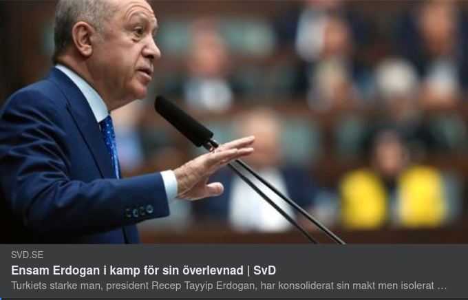 Om Erdogan I SvD