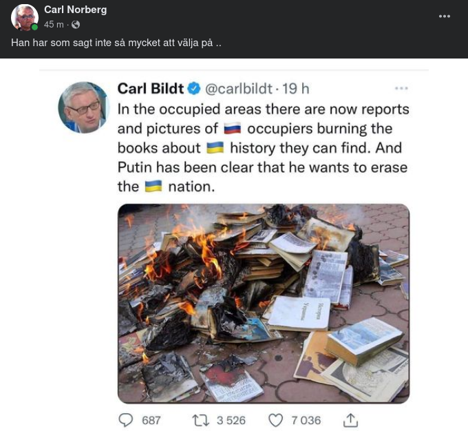 Bildval Från Bildt Utan Val