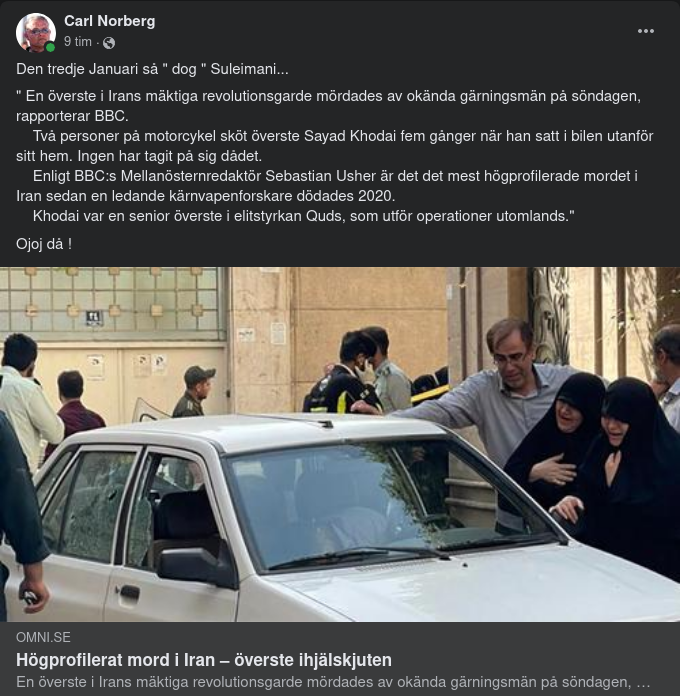 Mördad Irakisk Överste