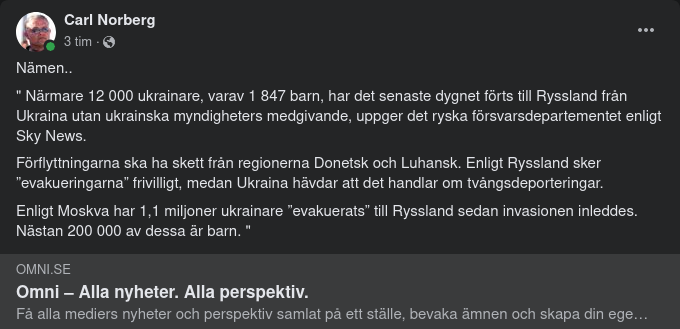 Evakuerade Från Ukraina Till Ryssland