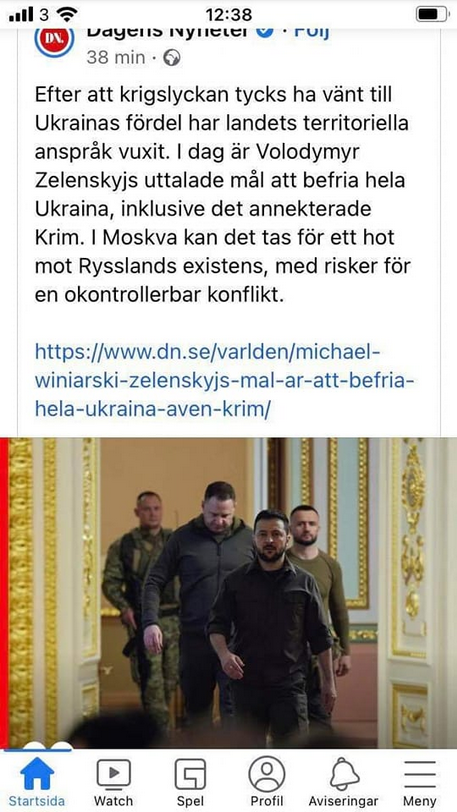 Ukrainsk Krigslycka I DN