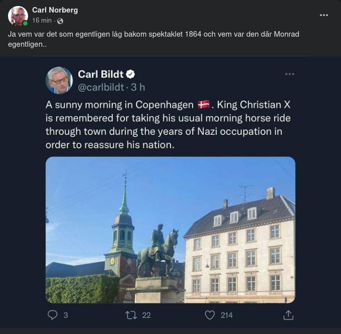 Bildsköne Kalle & Christian X I Köpenhamn