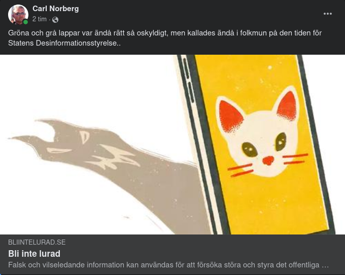 Bli Inte Lurad Hälsar Myndigheten För Psykologiskt Försvar