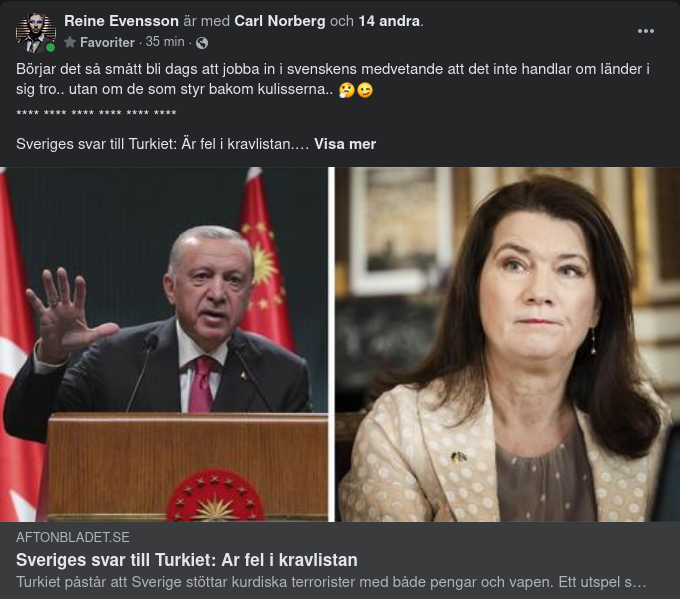 Detaljdementerande Utrikesdepartement