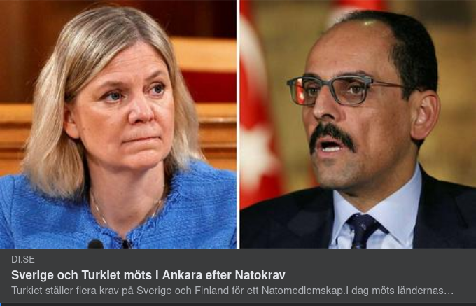 Sverige & Turkiet Möts I Ankara