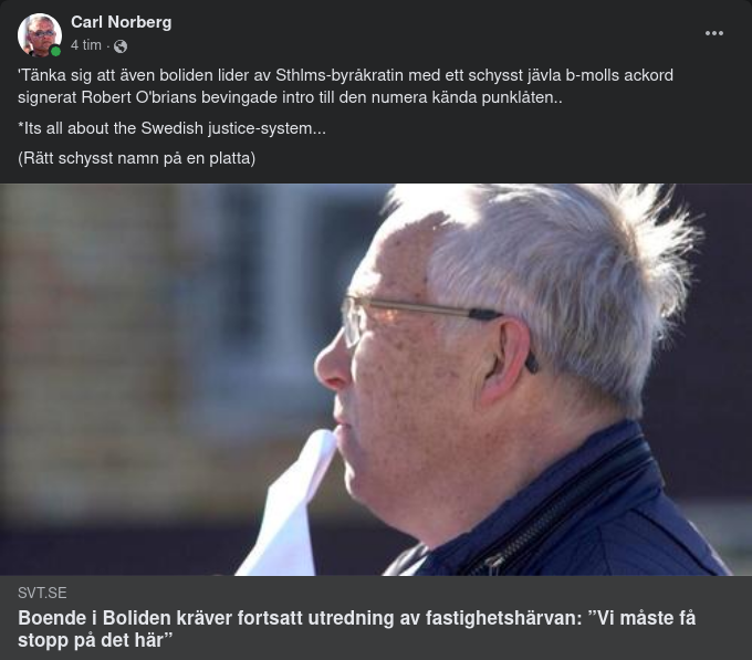 Stockholmsbyråkrati I Boliden