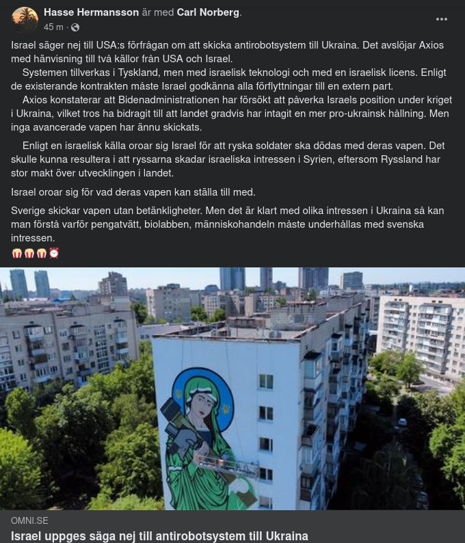Israel Säger Nej Till Antirobotsystem Till Ukraina
