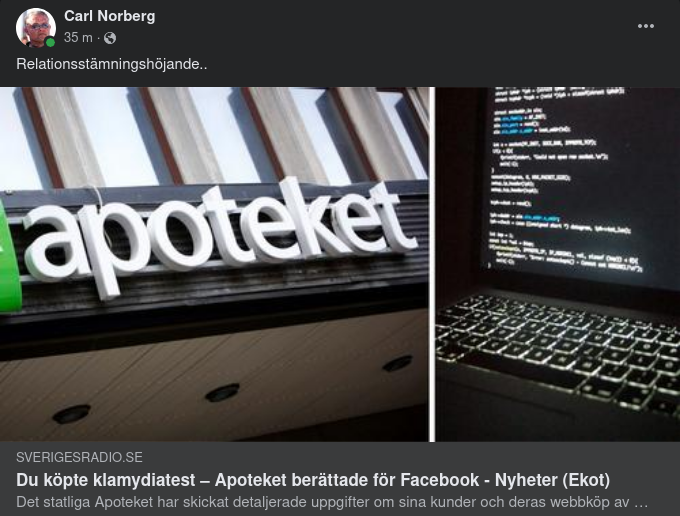 Apoteket Berättar För FB