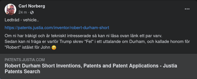 Robert Durham Short & Patent