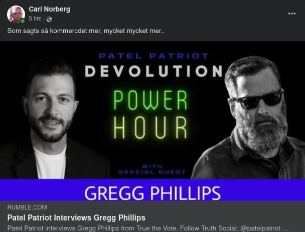 Patel Intervjuar Gregg Philips