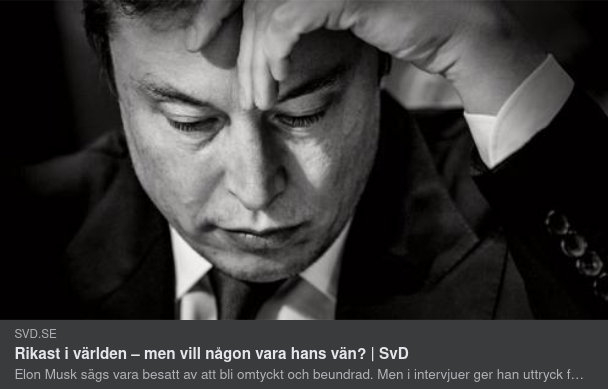 Själsligt Blottande SvD Om Musk