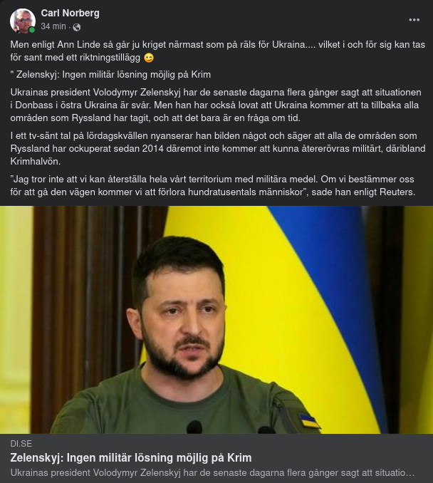 Zelensky & Militär Lösning