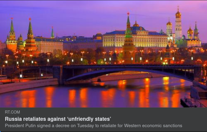 Påfallande Pigg Putin Återgäldssanktionerar