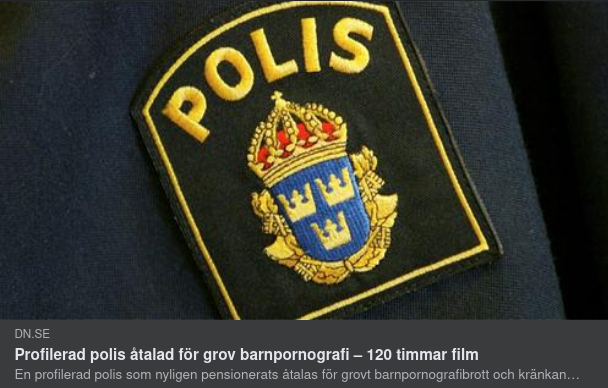 Barnpornografiåtalad Polis