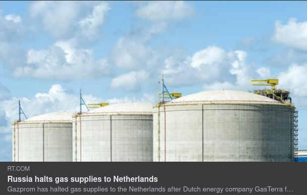 Ingen Rysk Gas Till Nederländerna