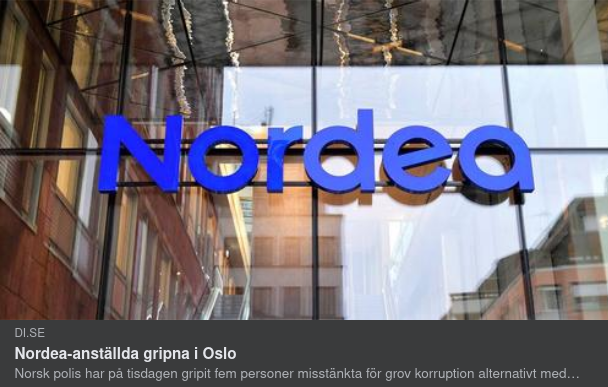 Nordea-Anställda Gripna I Oslo