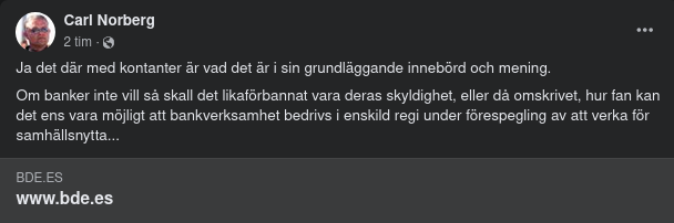 Möjlig Bankverksamhet Ens?