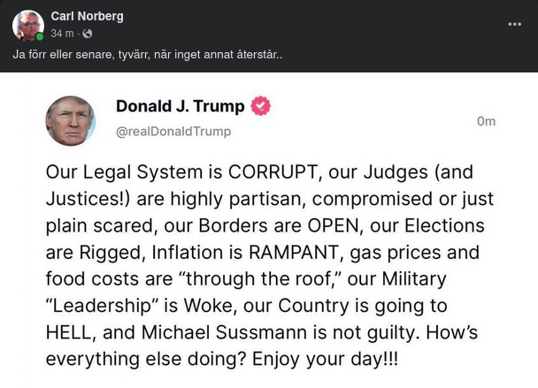 Enjoy Your Day Från Trump