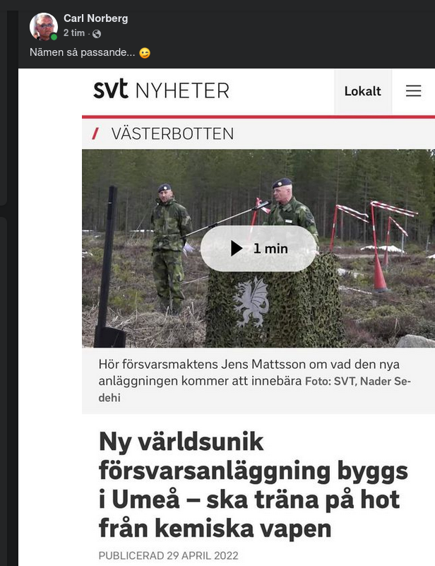 Världsunik Försvarsanläggning Byggs I Umeå