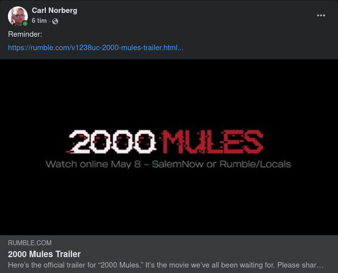2000 Mules Trailer