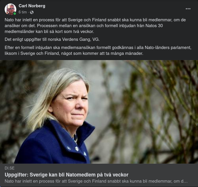 Två Veckor Från Ansökan Till Medlemskap