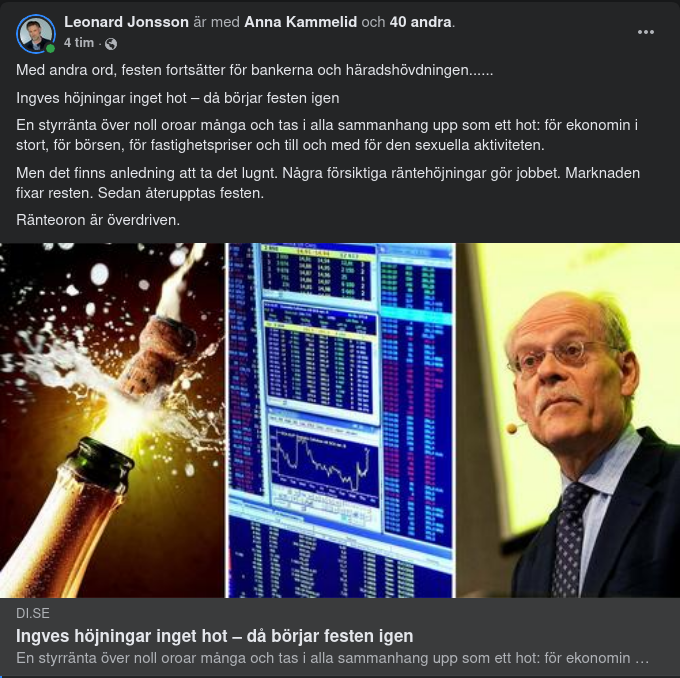 Överdriven Ränteoro I DI