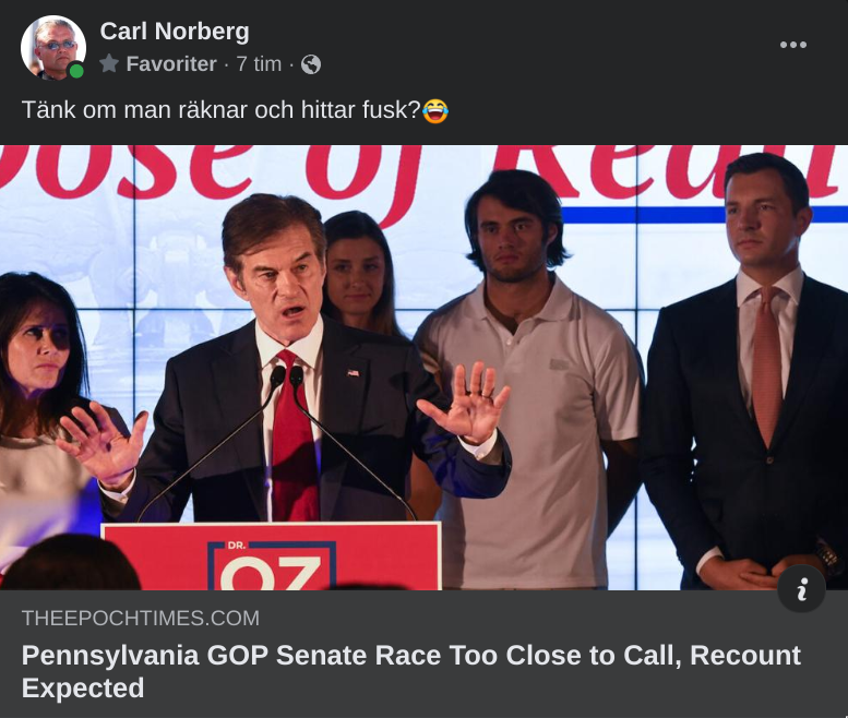 Omräkning i Pennsylvania