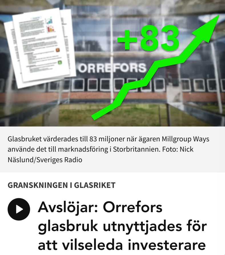 Övervärderat Orrefors