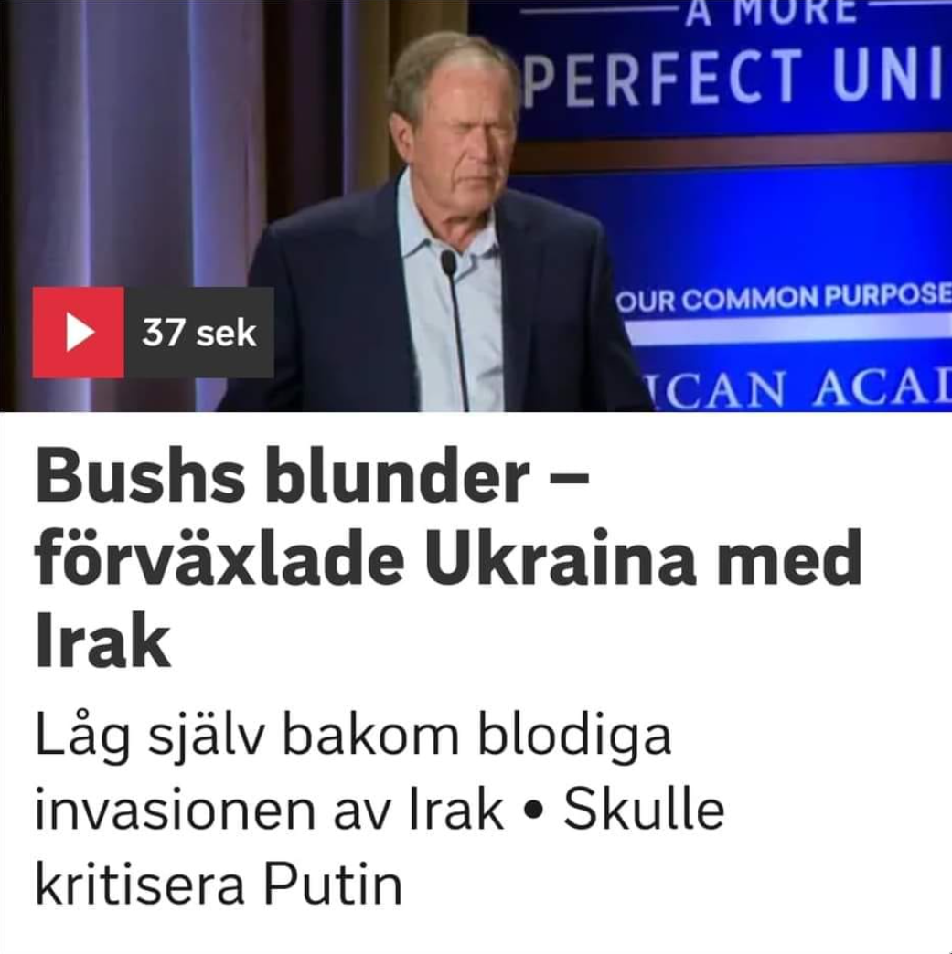 Bush's Förväxling