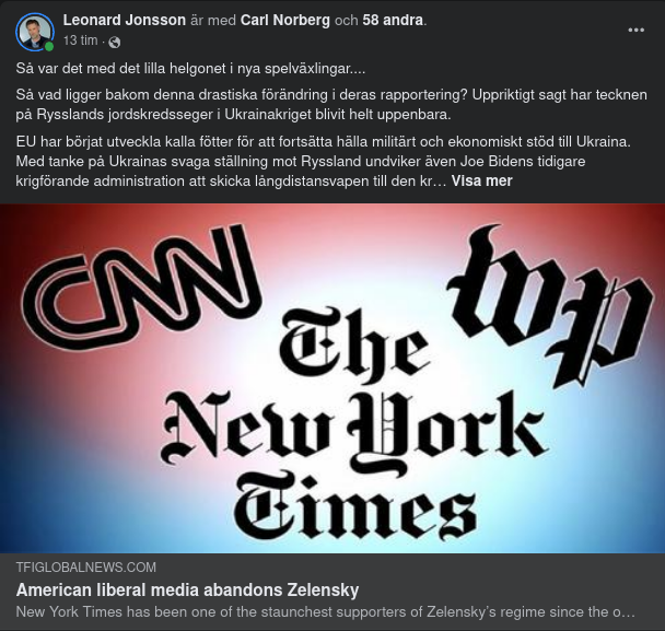 Media Börjar Överge Zelensky