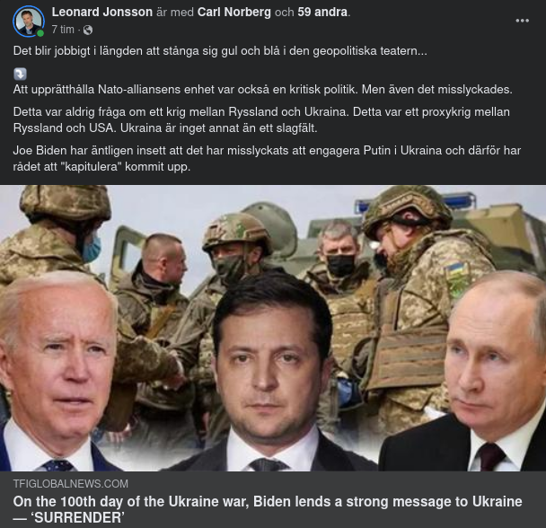 Biden & Ukraina-Konflikten Efter 100 Dagar