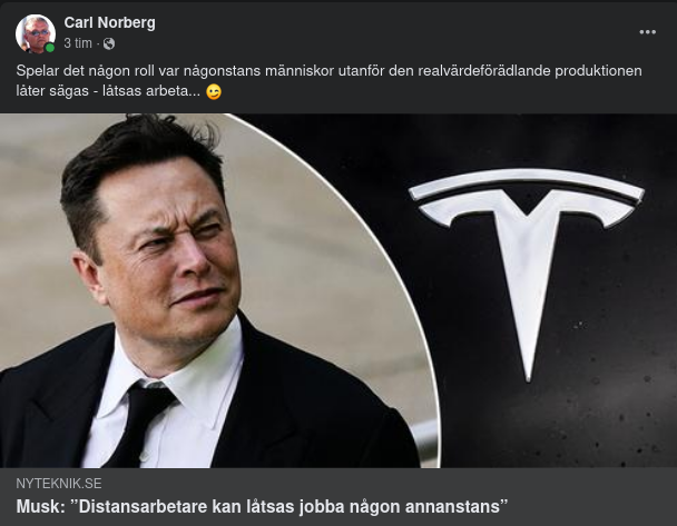 Must Distanserar Sig Från Distansarbete