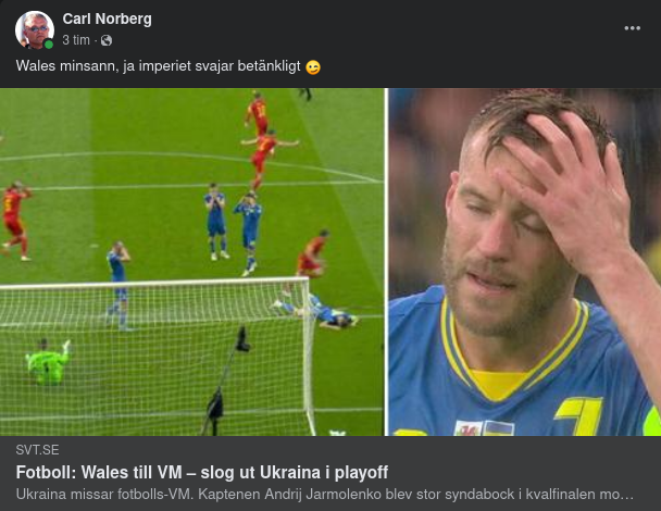 Ukraina Utslaget Från Fotbolls-VM